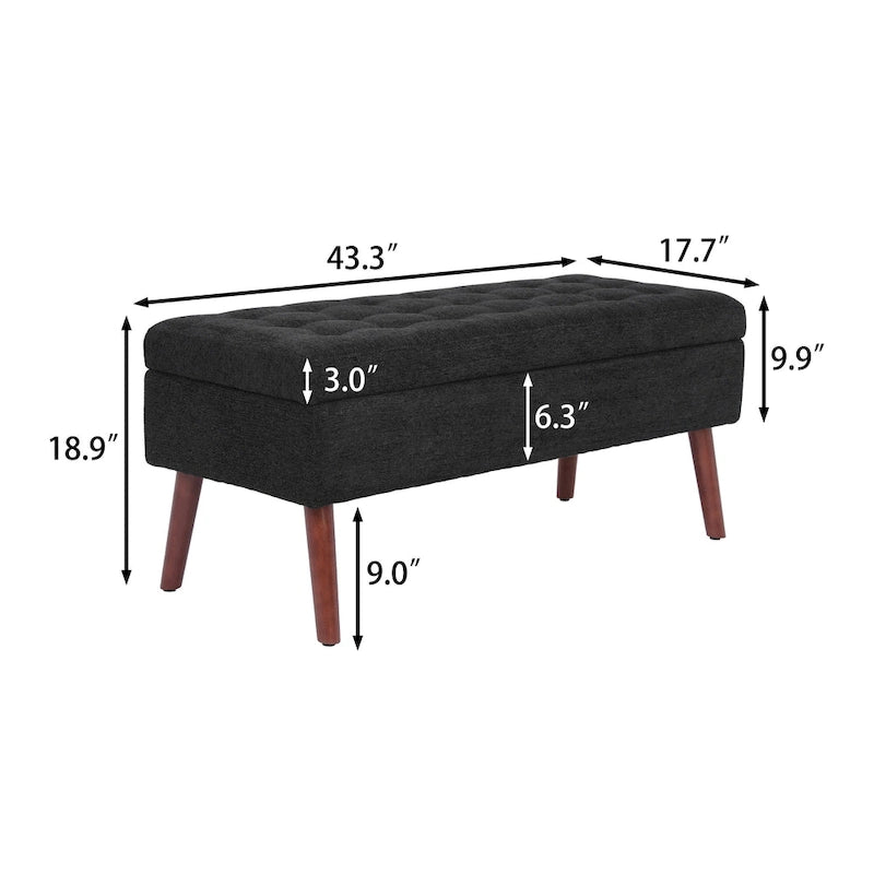 Storage Bench for Bedroom End of Bed