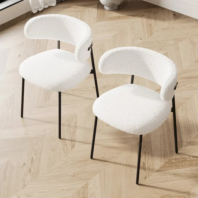 Dining Chairs Set Of 2 With Metal Legs