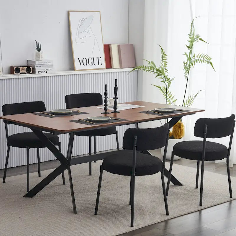 Set of 2 mid-century modern dining chairs