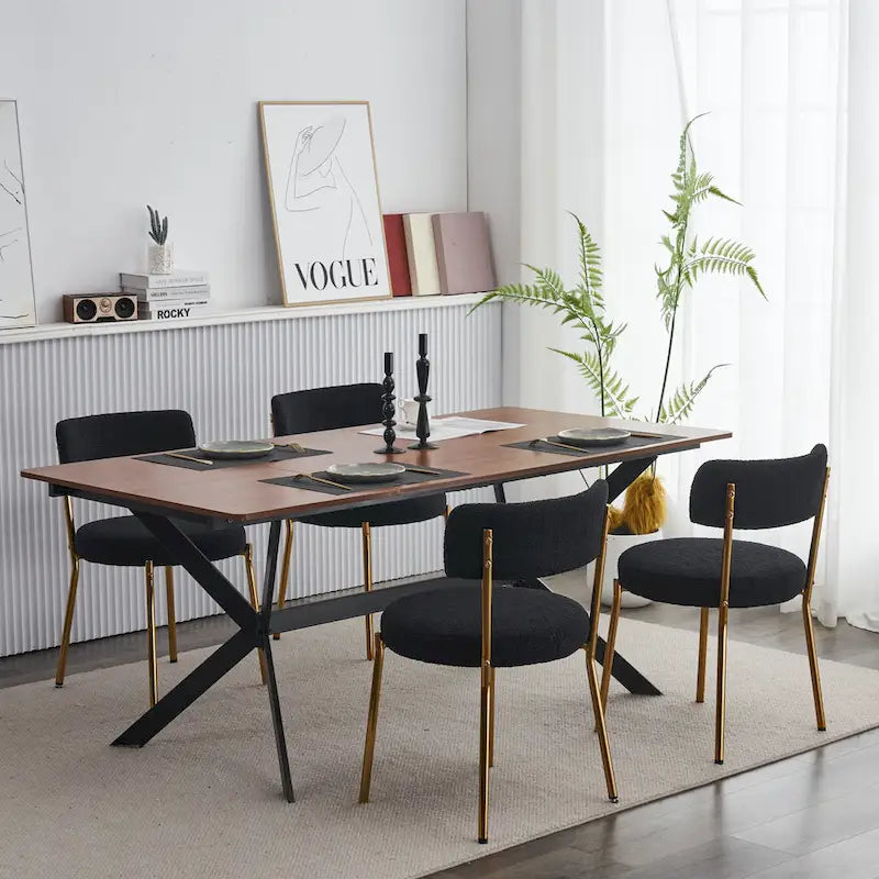 Set of 2 mid-century modern dining chairs