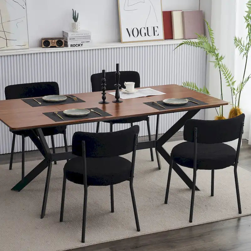 Set of 2 mid-century modern dining chairs