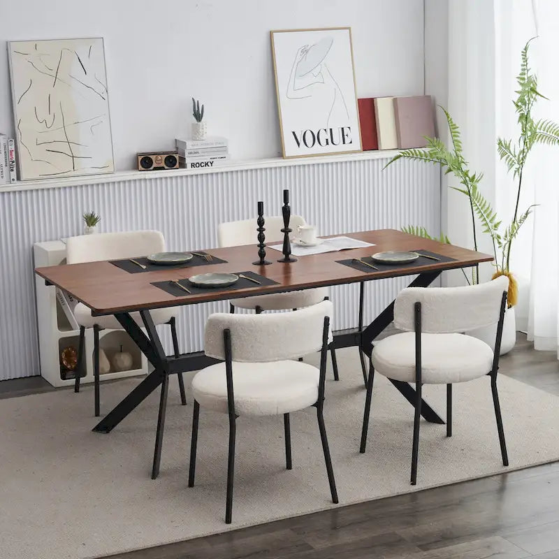 Set of 2 mid-century modern dining chairs