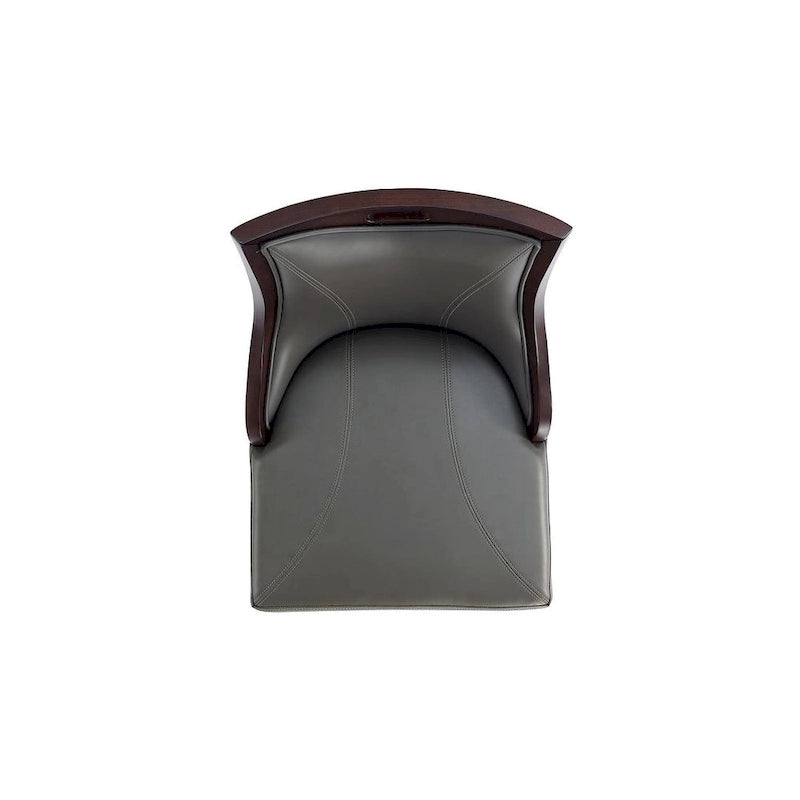 Manhattan Comfort Emperor 41 in. Walnut Beech Wood Bar Stool (Set of 3)