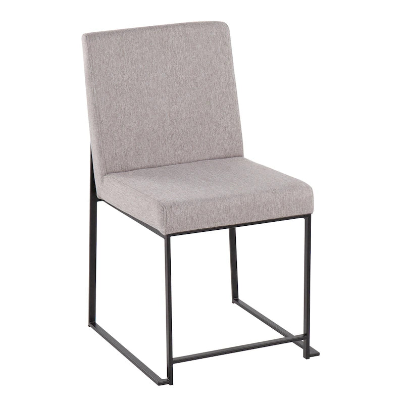 Strick & Bolton Forrest Black High Back Upholstered Dining Chair (Set of 2)