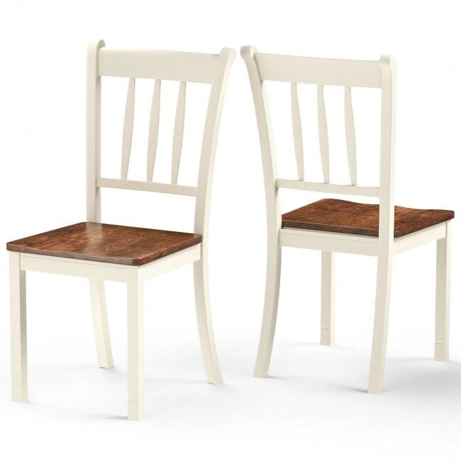 2 Pieces Solid Whitesburg Spindle Back Wood Dining Chairs - 18 x 21 x 38.5( L x D x H )