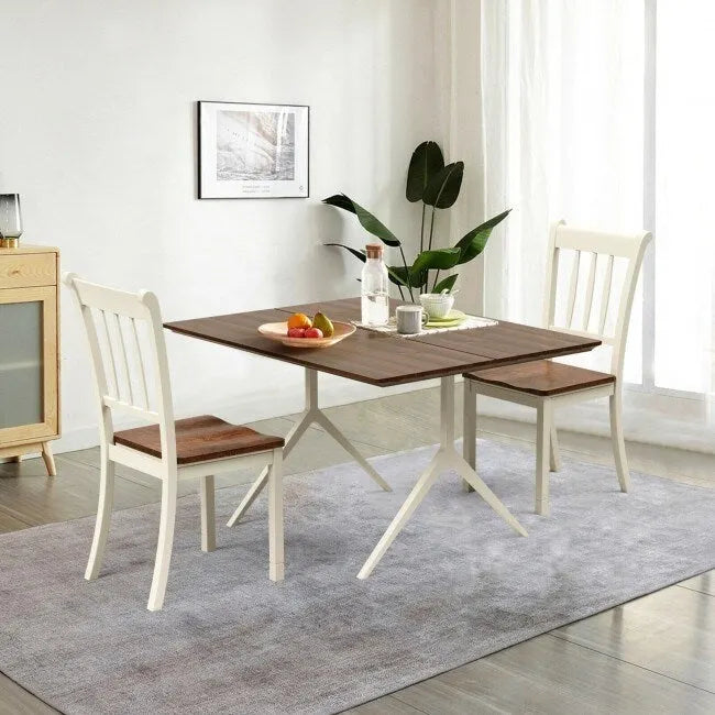 2 Pieces Solid Whitesburg Spindle Back Wood Dining Chairs - 18 x 21 x 38.5( L x D x H )