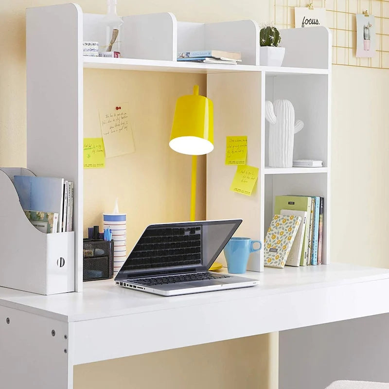 The Classic - White Desk Bookshelf by DormCo