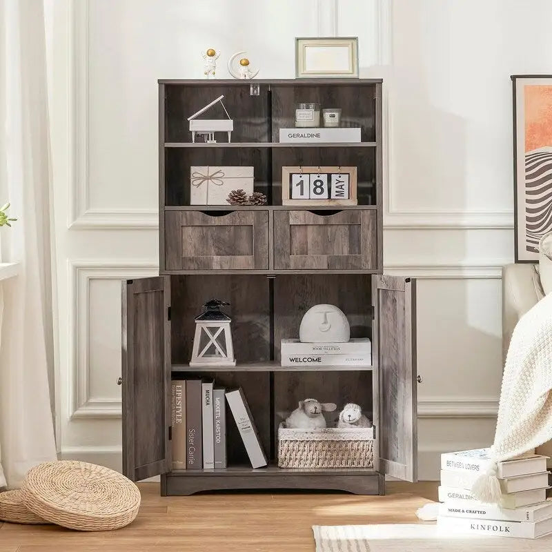 Tall Storage Cabinet - 11.8D x 23.6W x 49.6H