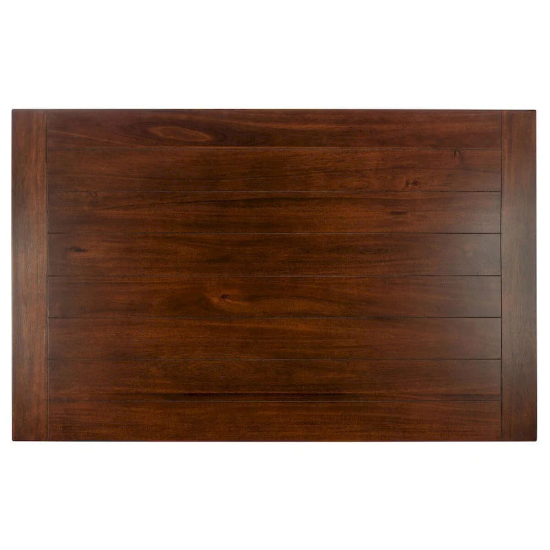 SAFAVIEH Laverna Brown Rectangle Dining Table - 57 W x 36 L x 30 H - 57Wx36Dx30H